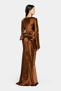 Bow Dress – Chestnut
