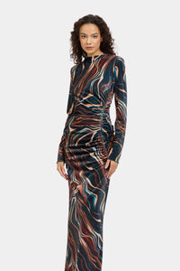 Tasili Dress  – Abstract Marble