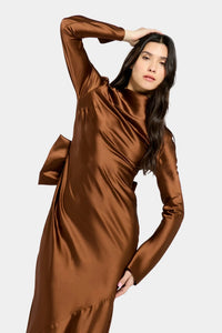 Bow Dress – Chestnut