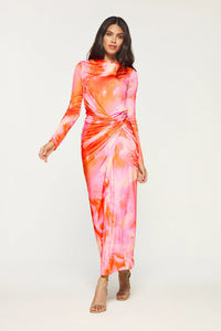Athena Dress – Pink Blur Print