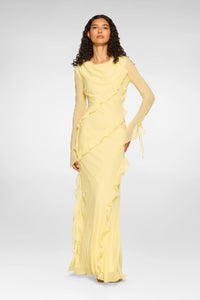 Circe Dress  Buttermilk Yellow  Daska