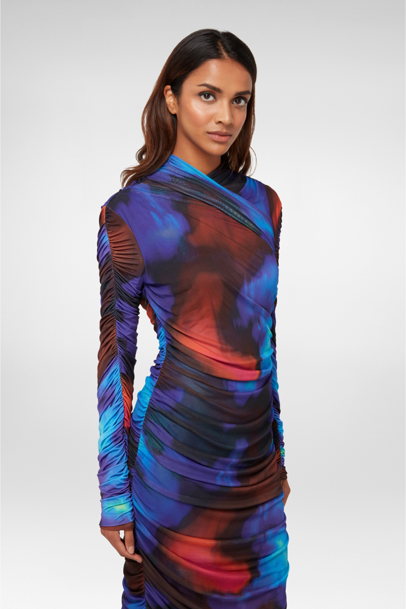 Aries Print Dress - DASKA Fashion | The Modest Brand